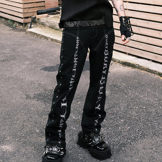 SINKing Print Jeans