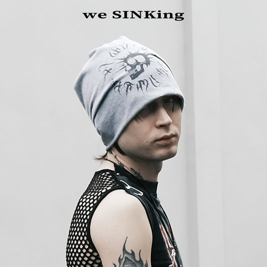 SINKing Skull Print Beanie