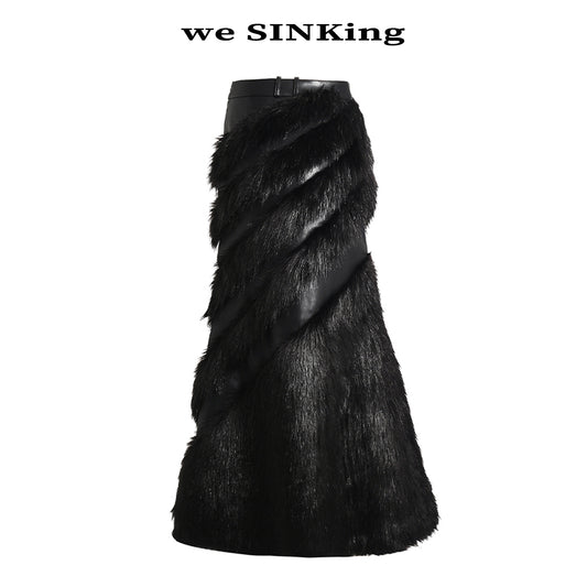 SINKing Fishtail Goth Skirt
