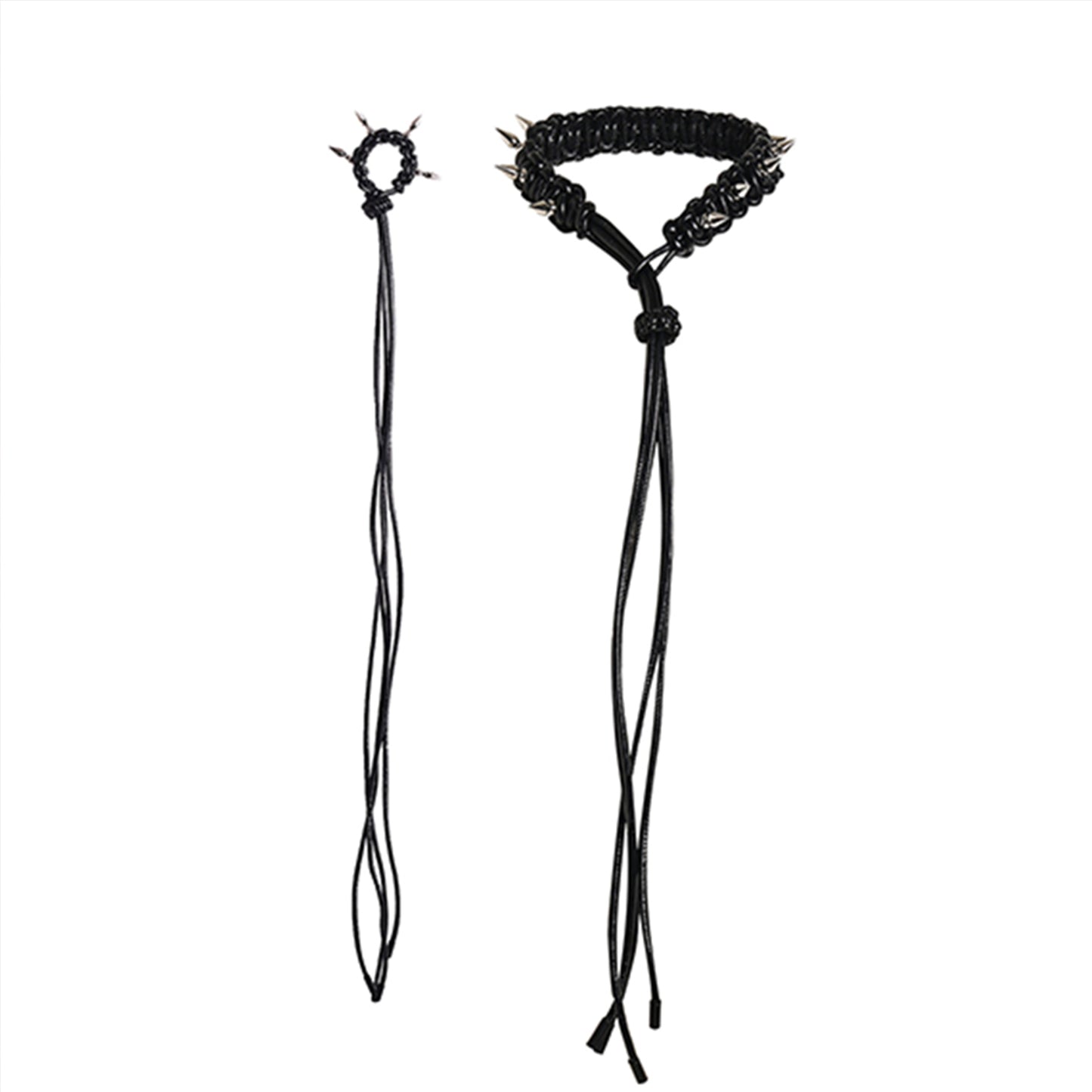 SINKing Braided Leather Studded Necklace/Bracelet