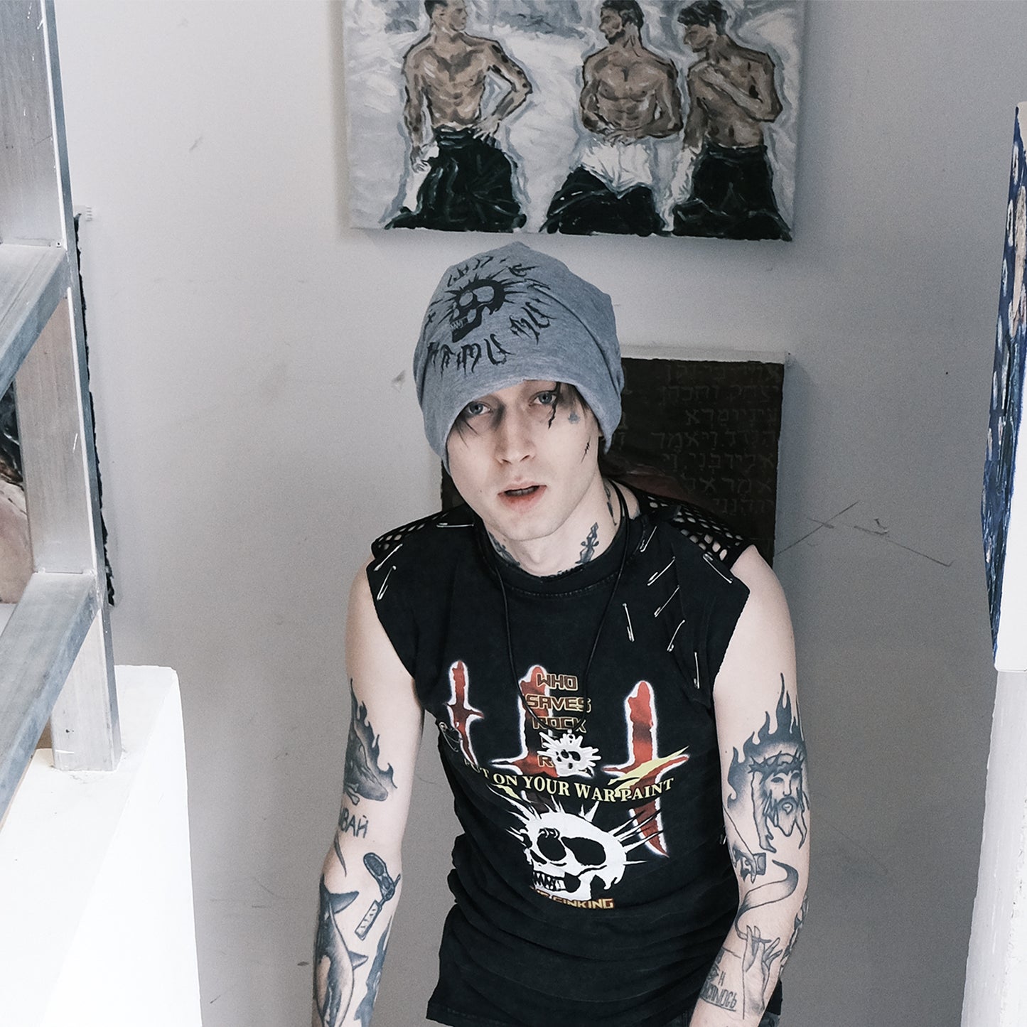 SINKing Skull Print Beanie