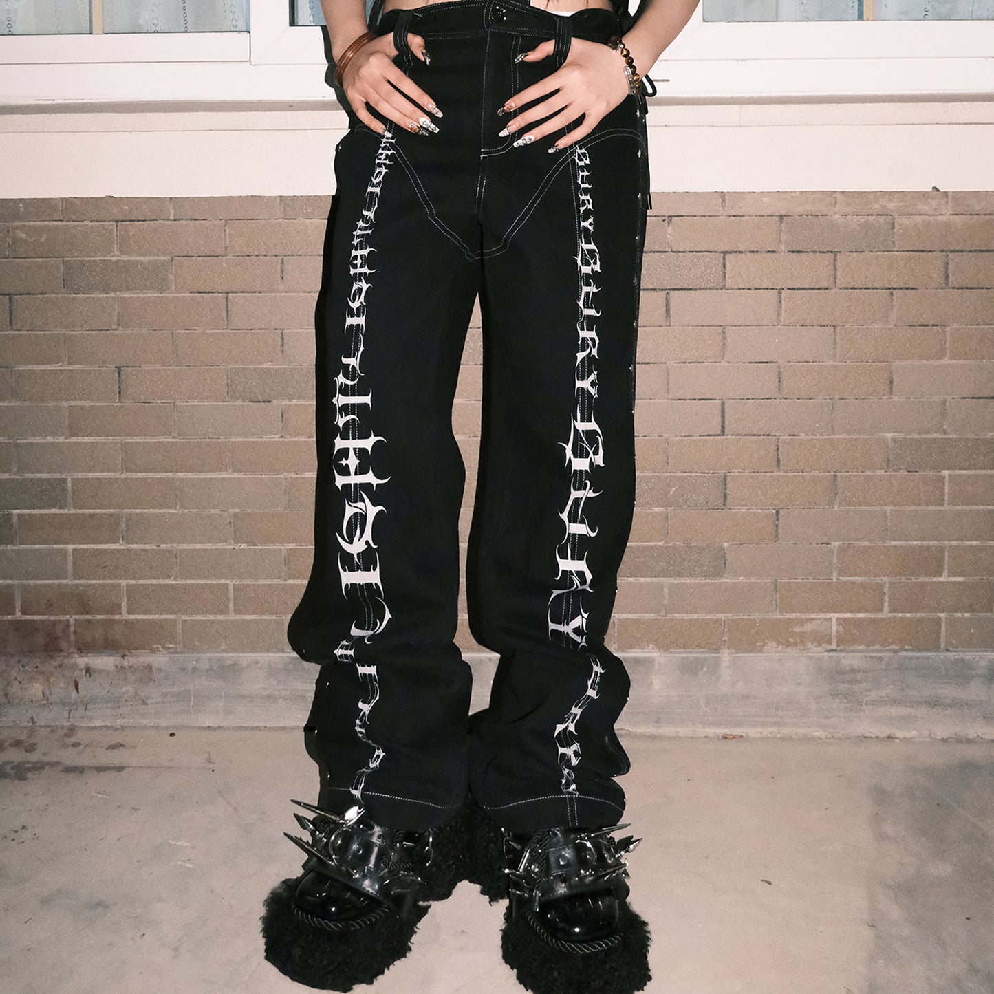 SINKing Print Jeans