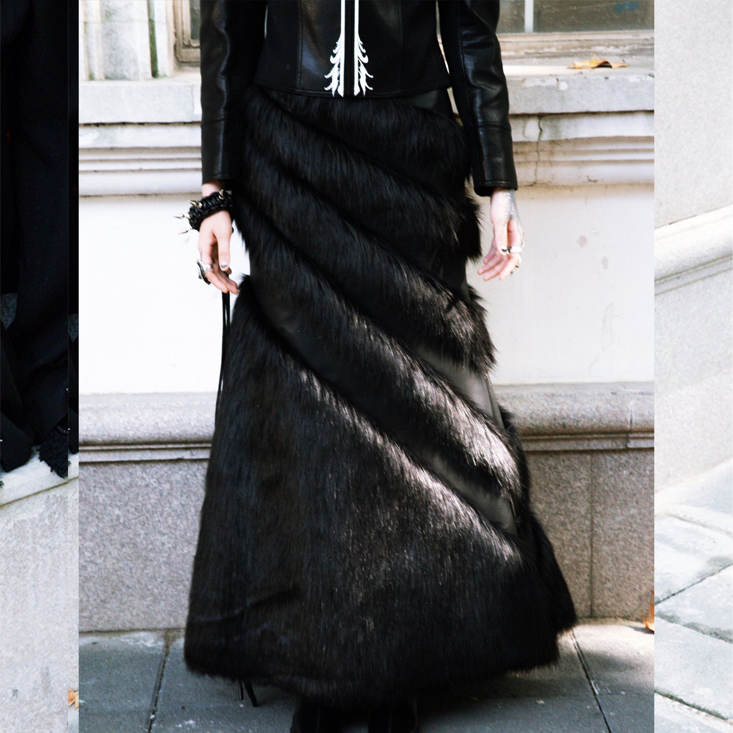 SINKing Fishtail Goth Skirt