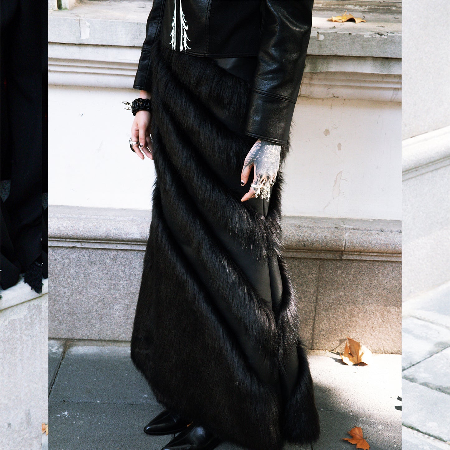 SINKing Fishtail Goth Skirt